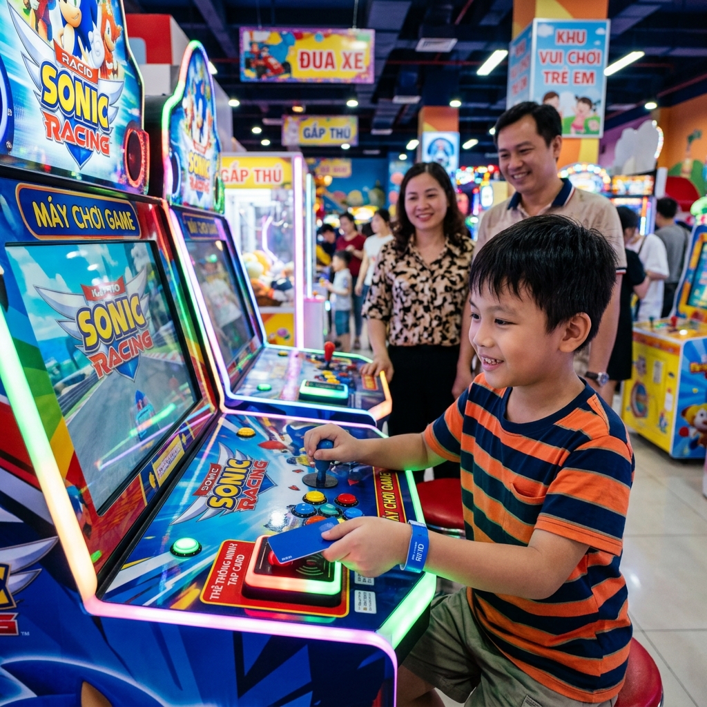 Giải Pháp Thanh Toán Không Xu Cho Máy Arcade: Chấm Dứt Gian Lận, Tối Ưu Doanh Thu